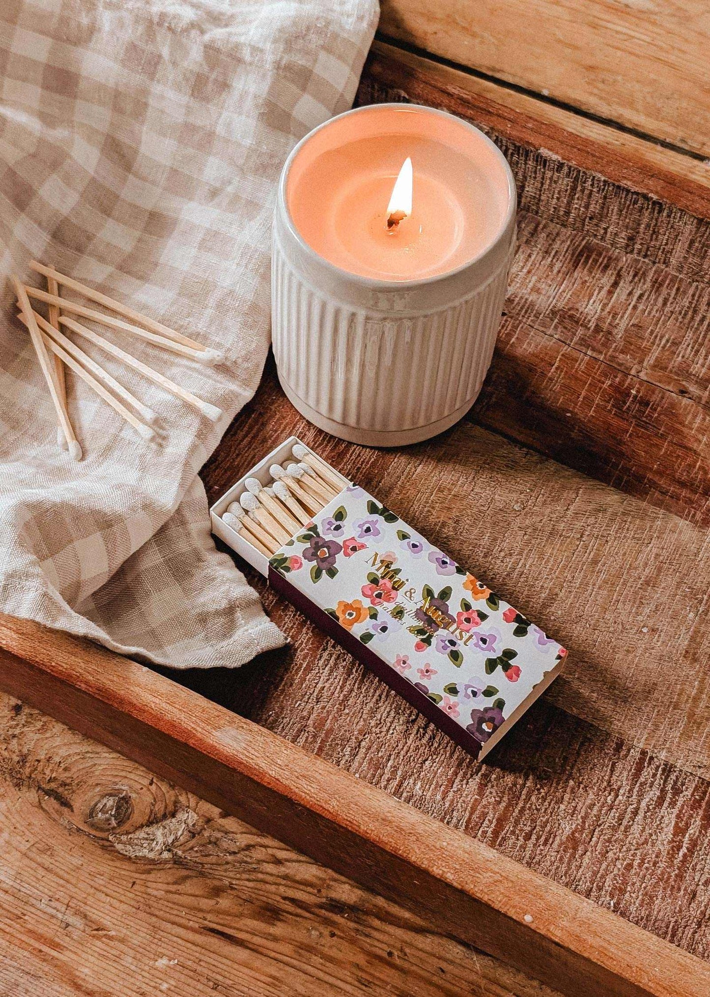 Mimi Floral Matchbox - 30 Sticks