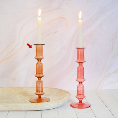 Vera candleholder- Amber