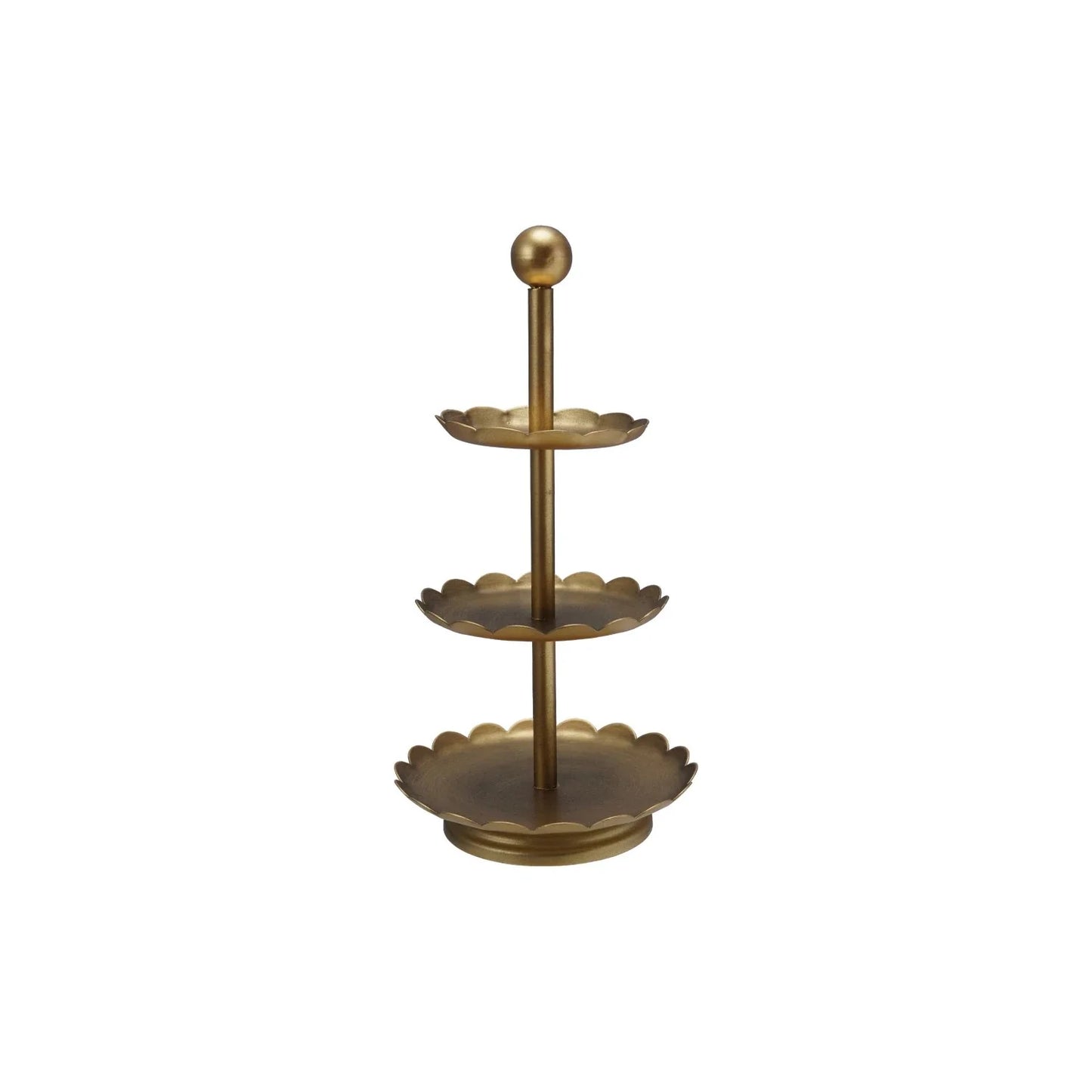Decorative Metal 3-Tier Tray