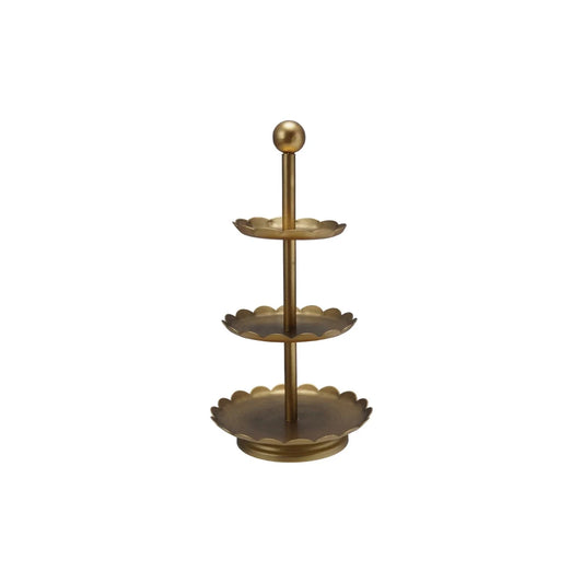 Decorative Metal 3-Tier Tray