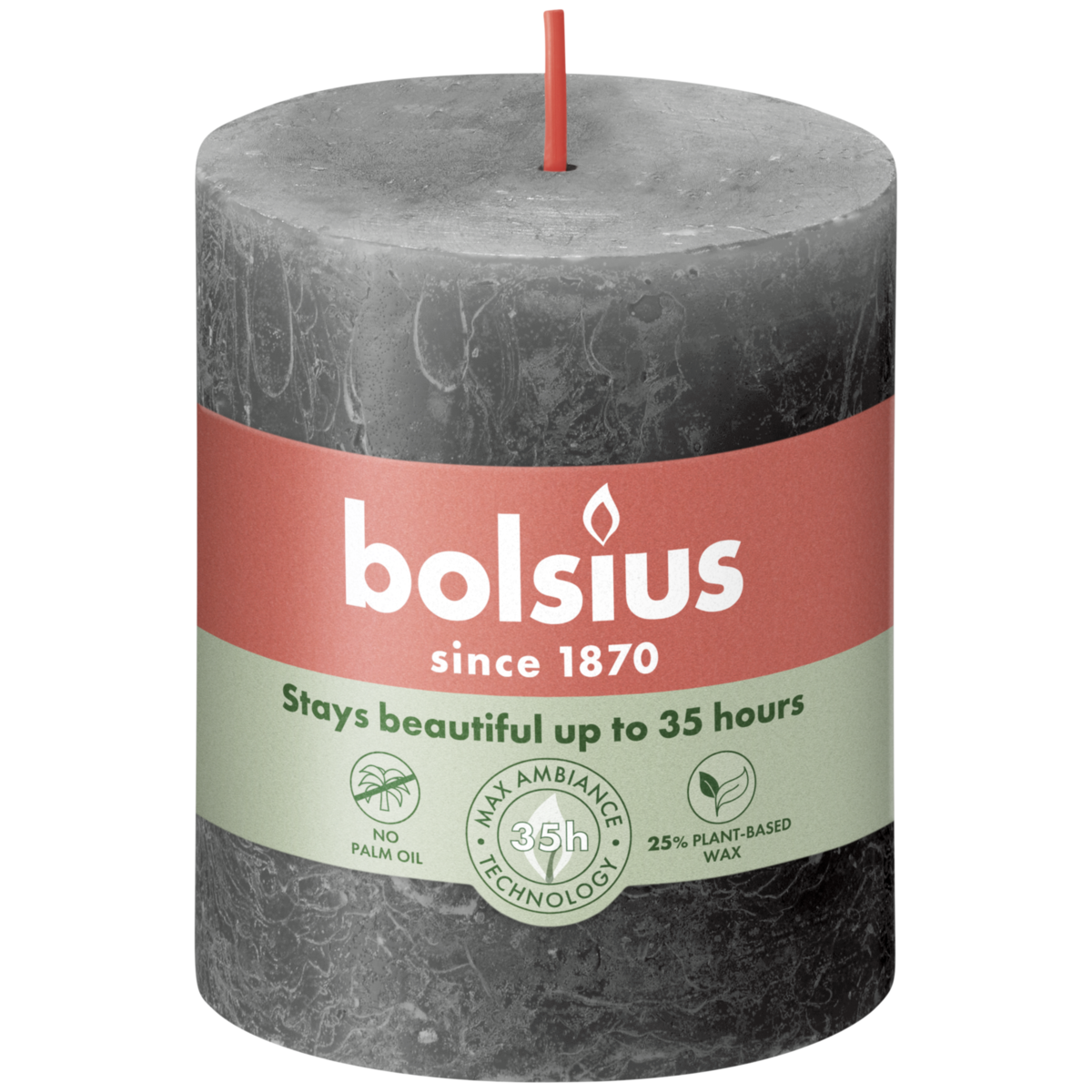 Rustic Pillar Candle 8cm