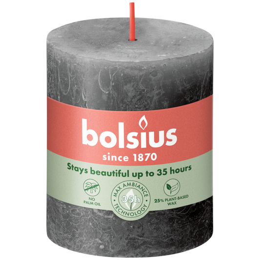 Rustic Pillar Candle 8cm