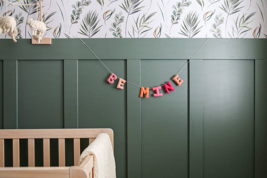 Felt Garland Be Mine | Valentine's Day Party Felt Garland