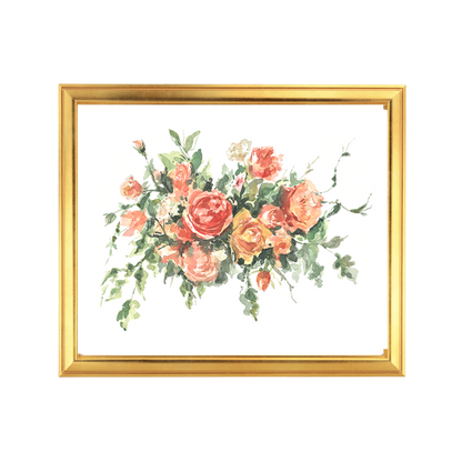 Water Colour Floral Print