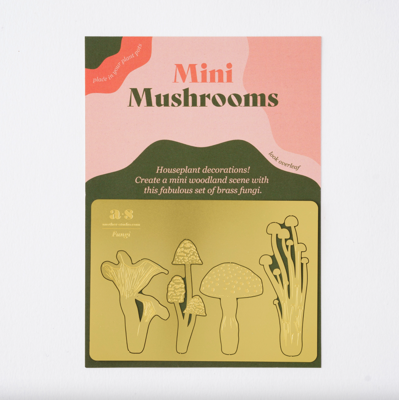 Mini Brass Mushrooms