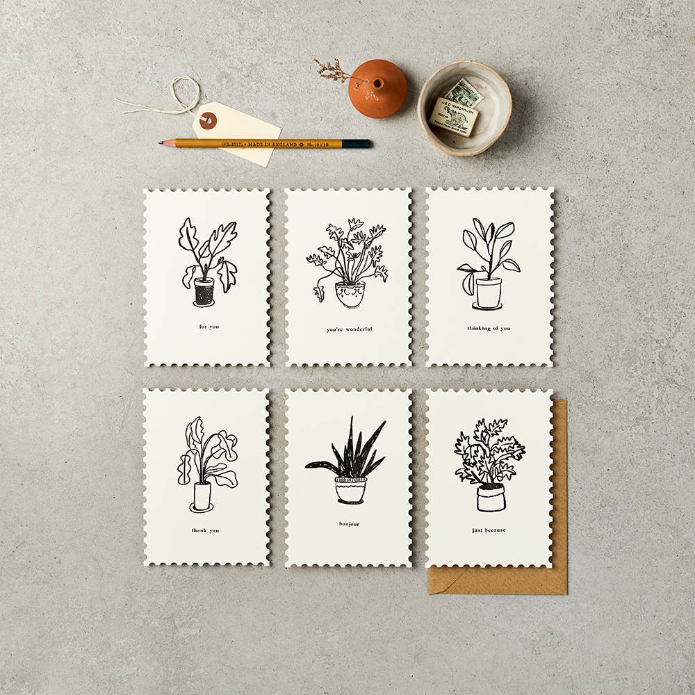 Assorted Pack Notecards - Plants